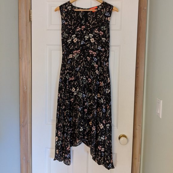 Floral Asymmetrical Dress - Picture 1 of 4